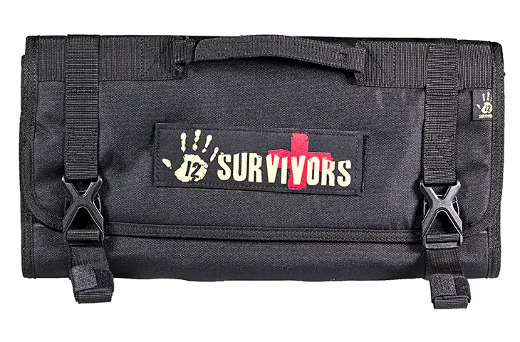 12 Survivors First Aid Rollup Kit Bag